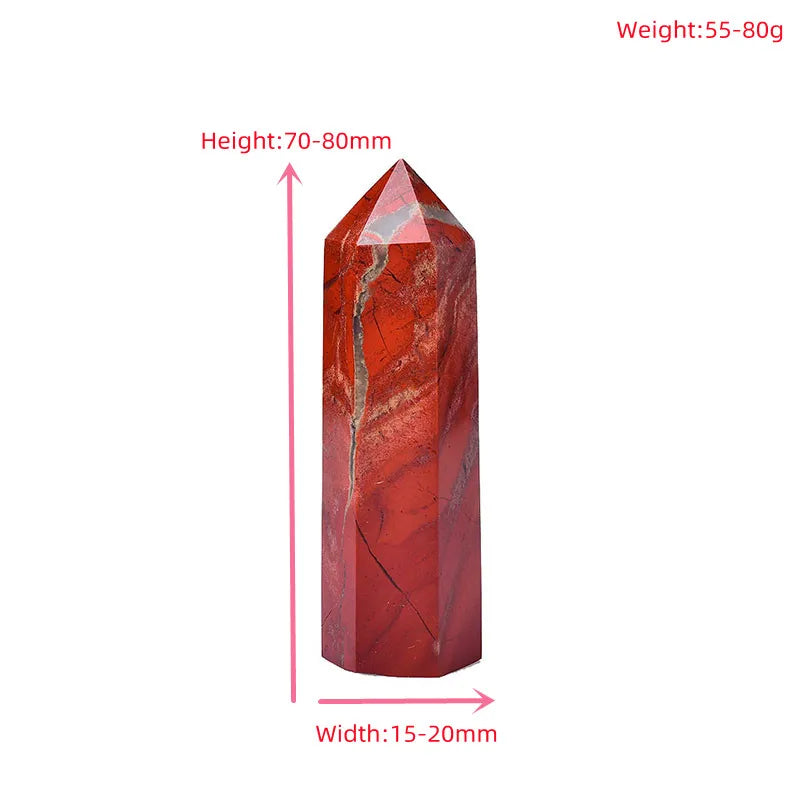 Red Jasper Crystal Tower