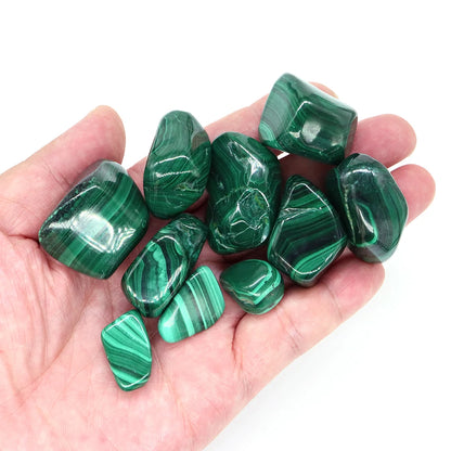 Natural Malachite Tumbled Stone