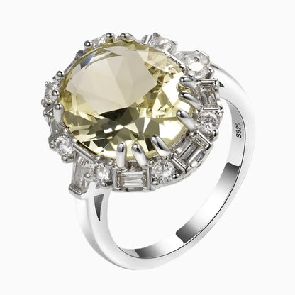 Citrine Silver Ring