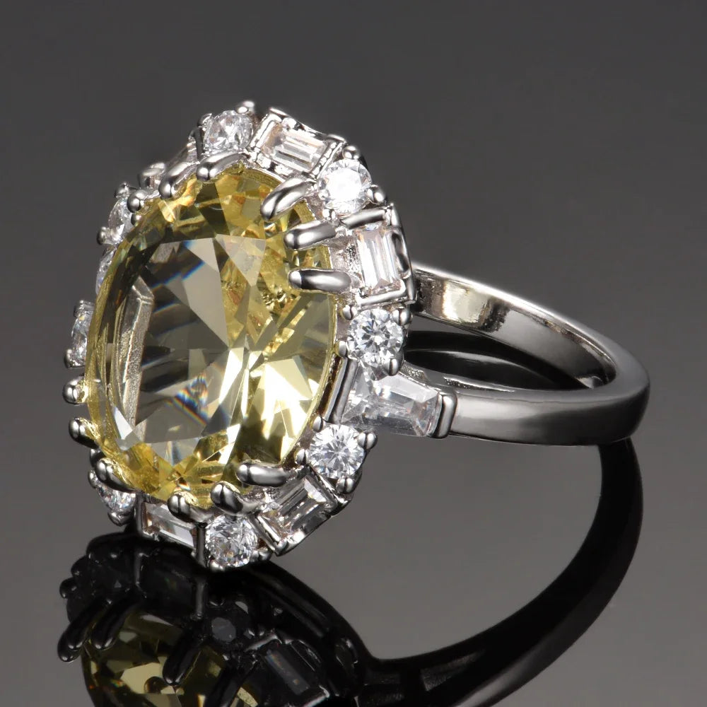 Citrine Silver Ring