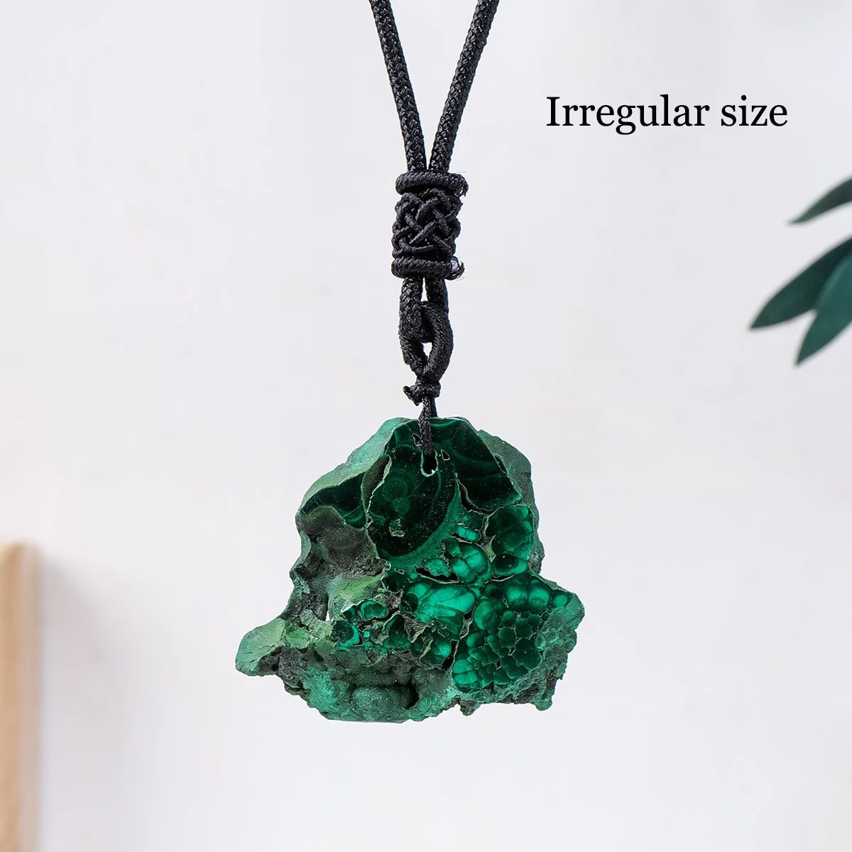 Natural Malachite Raw Necklace