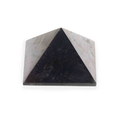 Black Shungite Energy Pyramid