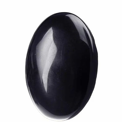 Black Obsidian Palm Stone