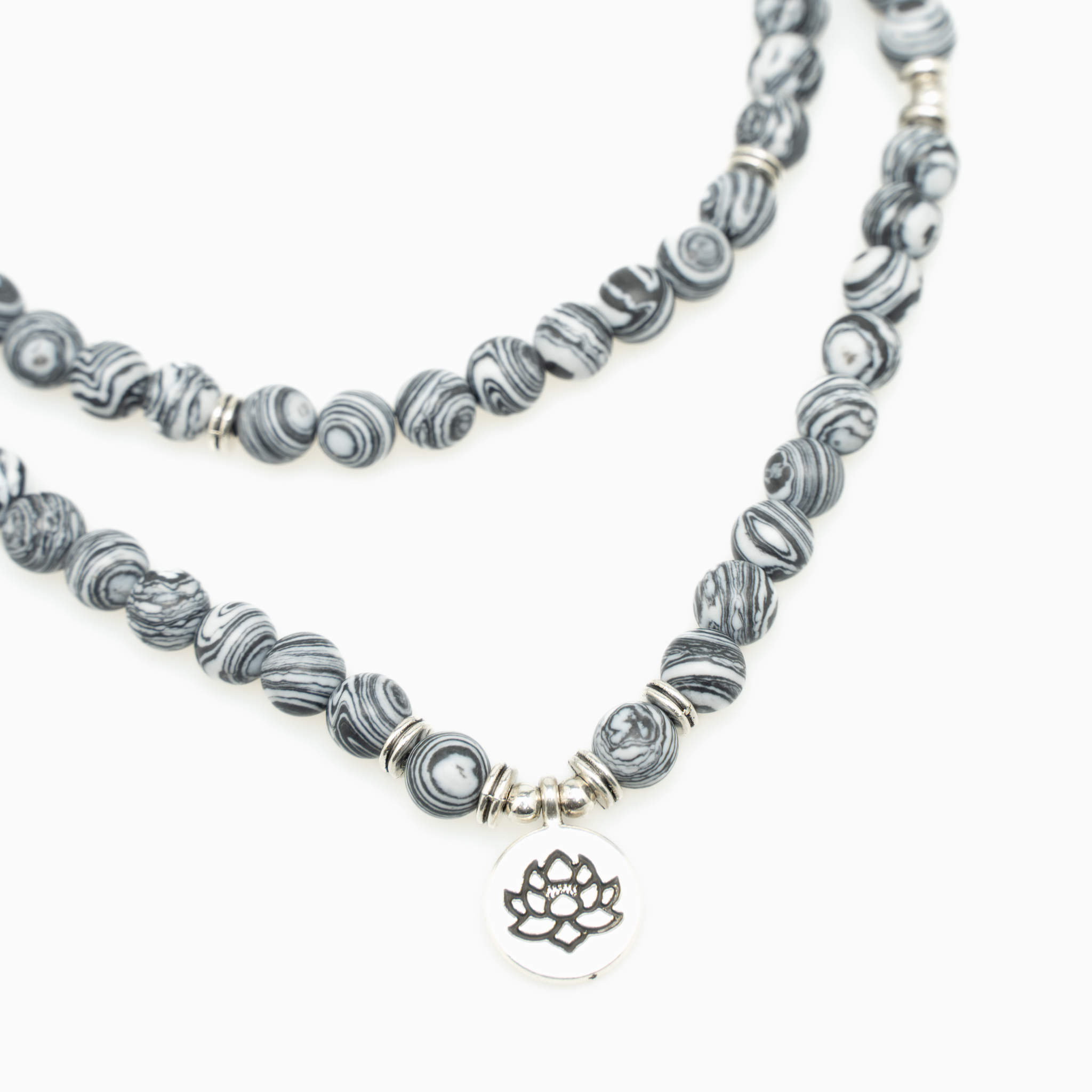 Yoga Graphit Bead Necklace