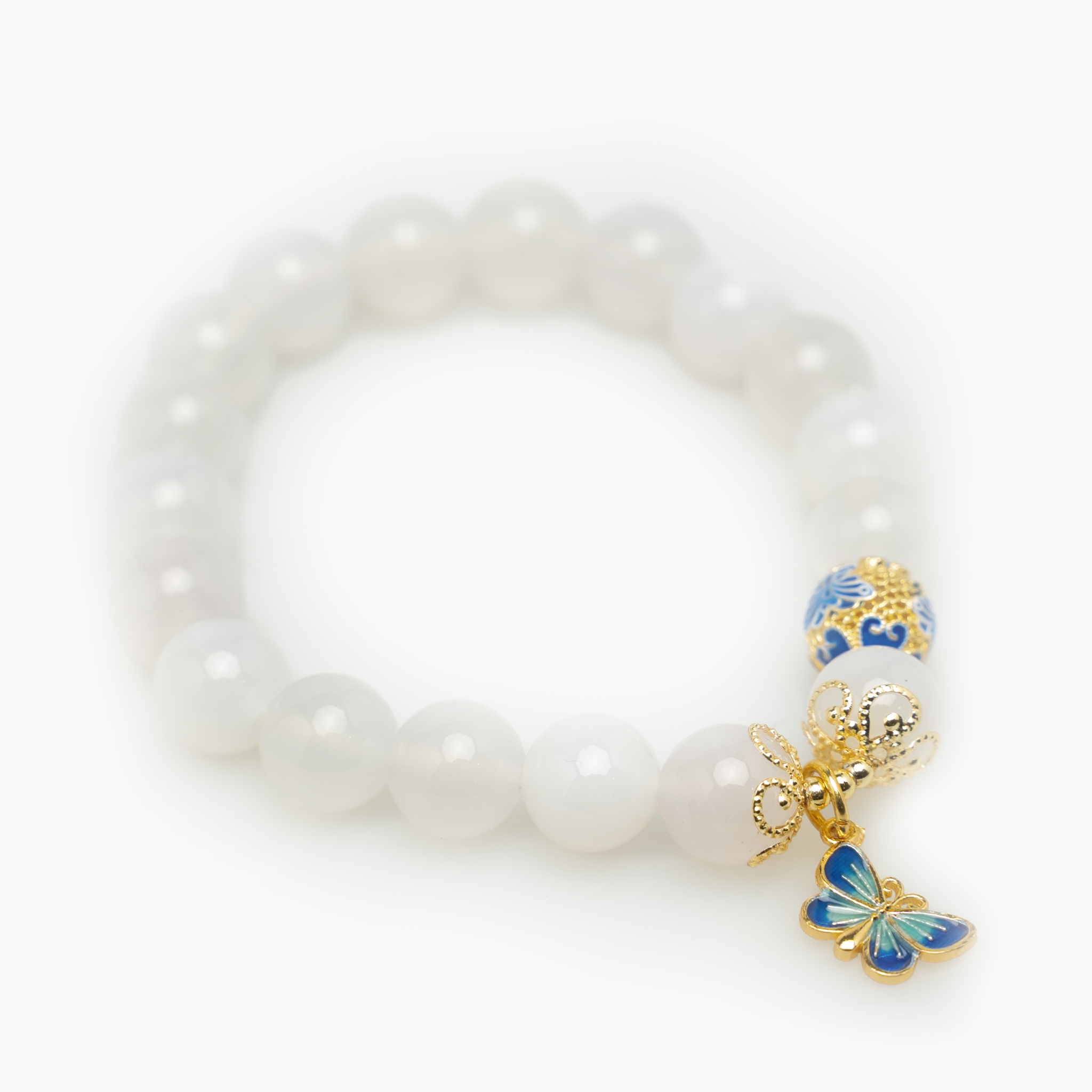 White Agates Stone Bracelet