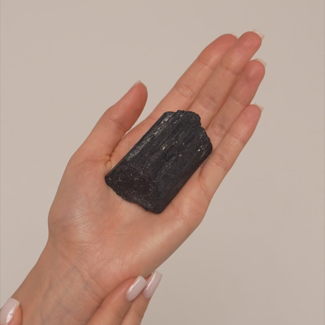 Raw Black Tourmaline Crystal