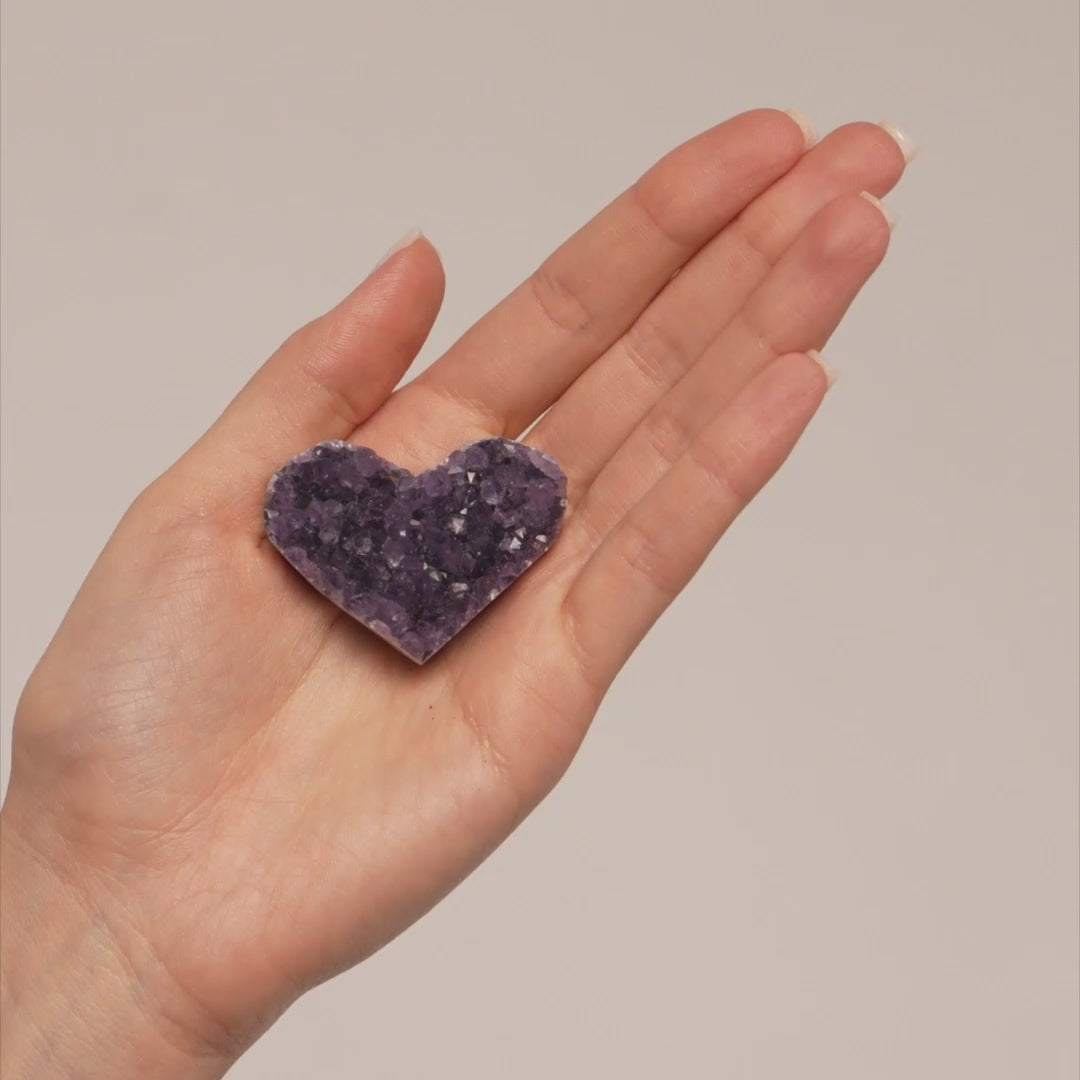 Amethyst Crystal Heart Cluster